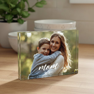 Para Fotos Bloque Acrílico del Día de la Madre Establecido po