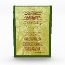 Para Fotos Bloque de acrílico de tragedia