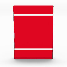 Bloque de color rojo brillante franjas blancas sup