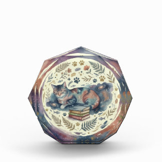 Para Fotos Bloque de Cristal Decorativo- Art Acuarela