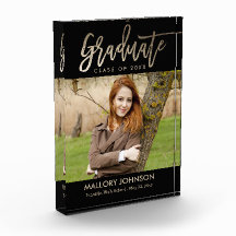 Bloque de graduación de color EDITABLE del Glimmer