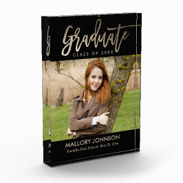 Para Fotos Bloque de graduación de color EDITABLE del Glimmer