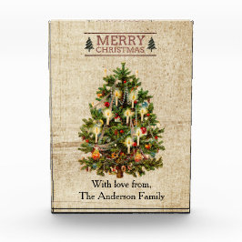 Para Fotos Bloque fotográfico de árbol de Navidad victoriano