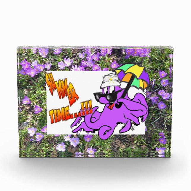 Para Fotos Bloque fotográfico de flores moradas (Anverso)