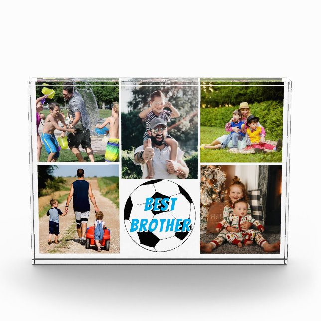 Para Fotos Bloque fotográfico de Mejor Hermano Soccer (Anverso)