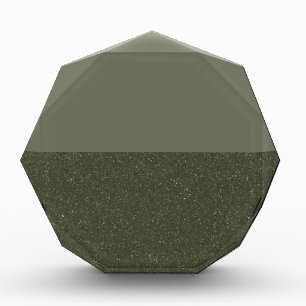 Para Fotos Bloque fotográfico de personalizable Moss Green Du