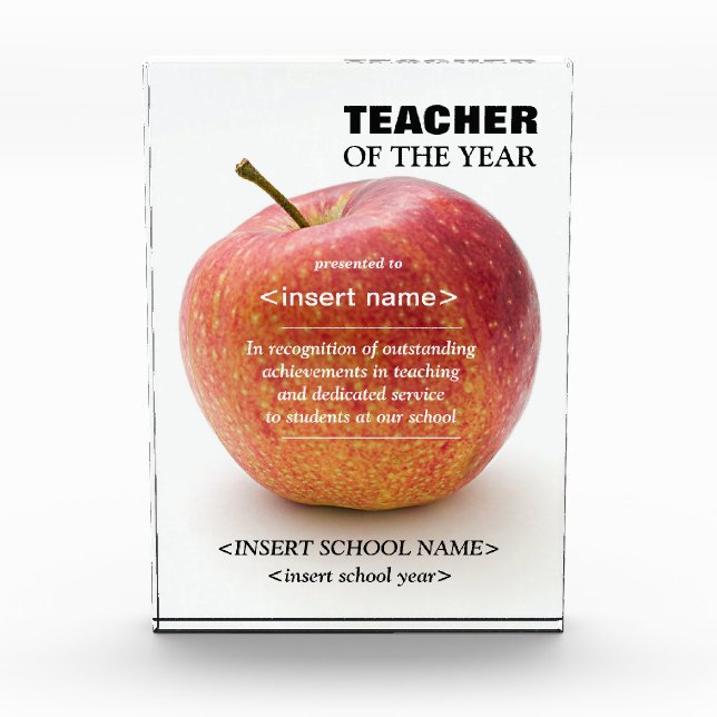 Para Fotos Bloque fotográfico del premio al profesor del año (Anverso)