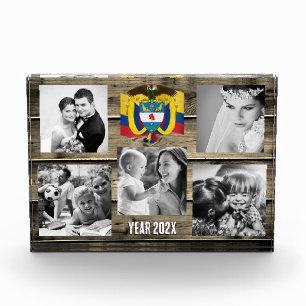 Para Fotos Bloque fotográfico familiar colombiano, bandera co