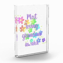 Para Fotos Bloque fotográfico floral de la abuela más querida