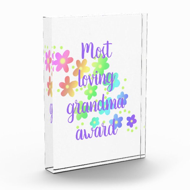 Para Fotos Bloque fotográfico floral de la abuela más querida (Izquierda)