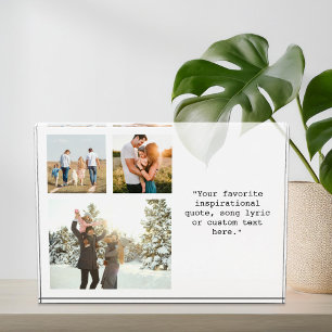 Para Fotos Bloque fotográfico personalizado de 3 Collages de 