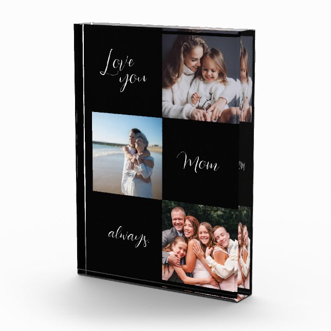 Para Fotos Bloque fotográfico personalizado, te quiero mamá n (Derecha)
