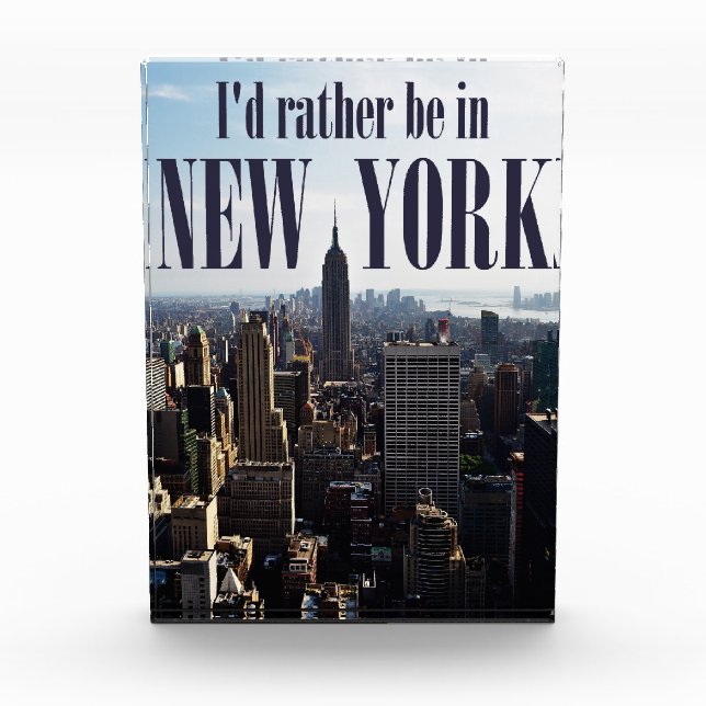 Para Fotos Bloque fotográfico "Prefiero estar en Nueva York" (Anverso)