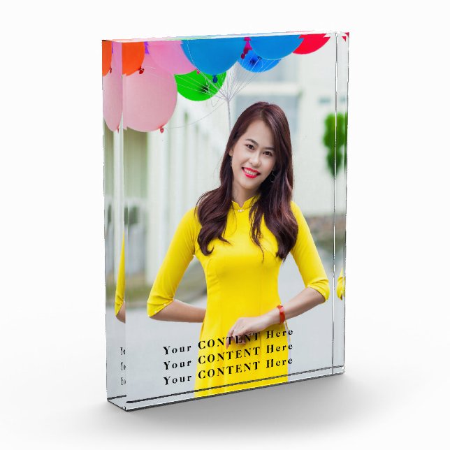 Para Fotos Bloque fotográfico vertical personalizado - Añadir (Izquierda)