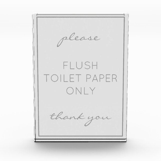 Para Fotos Bloque séptico del baño gris de la playa costera (Anverso)