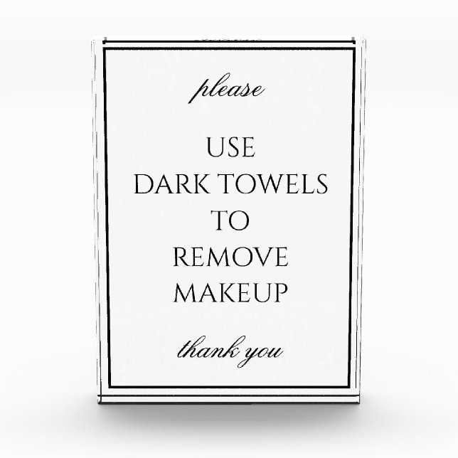 Para Fotos Clásico sencillo bloque de toallas de baño blanco (Anverso)