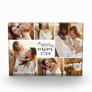 Para Fotos Elegante mejor mamá jamás tipografía lindo bloque 
