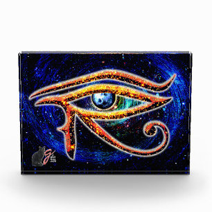 Para Fotos Ilustración en color del ojo de Horus en bloque de