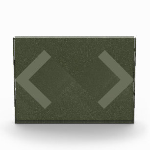 Para Fotos Moss Green Flechas Personalizado Bloque acrílico