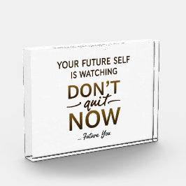 Para Fotos Motivación de escritorio Bloque acrílico - No se v