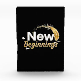 Para Fotos New Beginnings / Bloque de Acrílico 