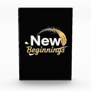 Para Fotos New Beginnings / Bloque de Acrílico