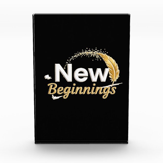 Para Fotos New Beginnings / Bloque de Acrílico  (Anverso)