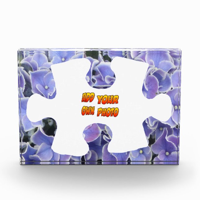 Para Fotos Polvo de rompecabezas de Hydrangea Azul. Bloque pa (Anverso)