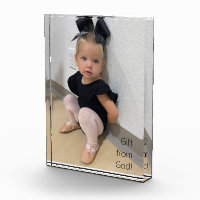 Regalo fotográfico infantil de un bloque fotográfi