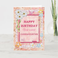 Para Godgirl, tarjeta de cumpleaños de artesanía