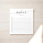 Para hacer el Bloc de notas de script de Moda de l<br><div class="desc">Lista de tareas sencillas con su nombre y script de moda.</div>