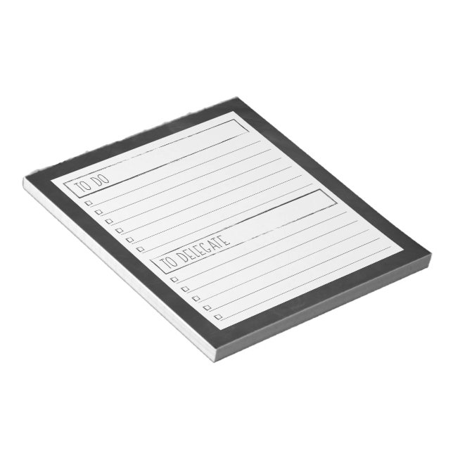 Para hacer y para delegar Bloc de notas (Lado Derecho)