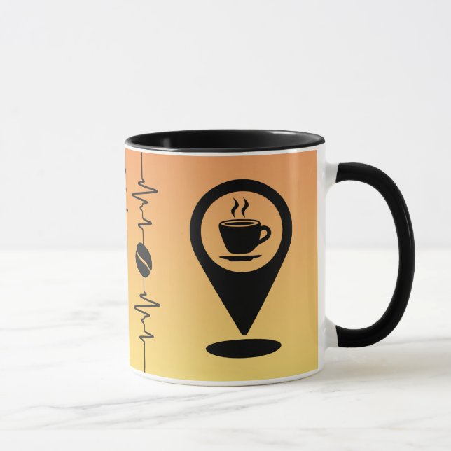 Para hacerme feliz taza - Gracioso diseño de latid (Derecha)