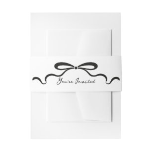 Para Invitaciones Cintas entintadas y plegadas