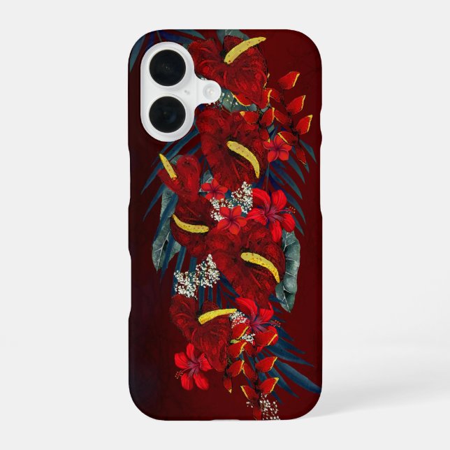 Para iPhone 16 Con funda de teléfono Aloha (Reverso )