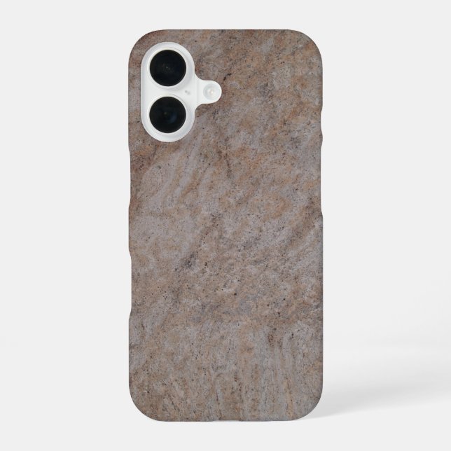 Para iPhone 16 Funda con mármol marrón veteado (Reverso )