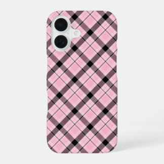 Para iPhone 16 Funda de Cuadro Rosa