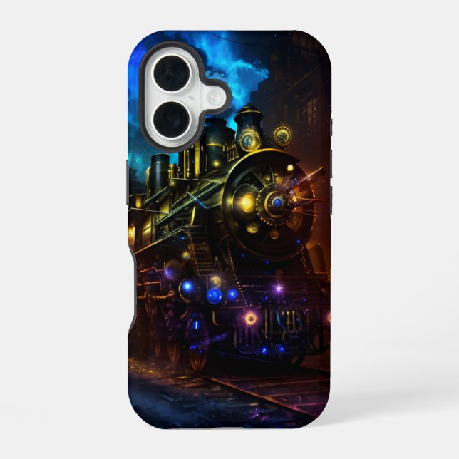 Para iPhone 16 Funda de ranura de ferrocarril (Reverso )