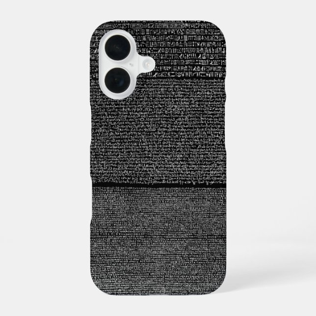 Para iPhone 16 Funda de Rosetta Stone (Reverso )