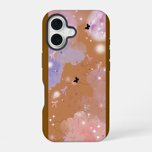 Para iPhone 16 Funda de Smartphone Protectora con Estilo (Reverso )