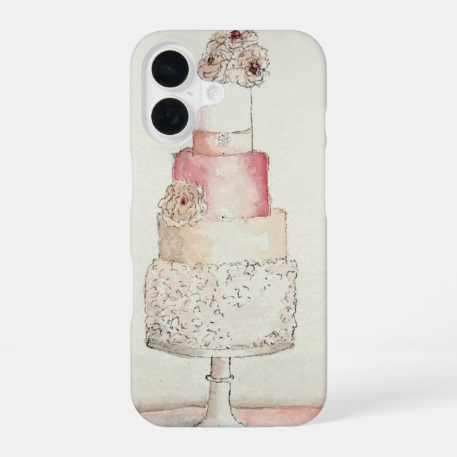 Para iPhone 16 Funda de tarta (Reverso )
