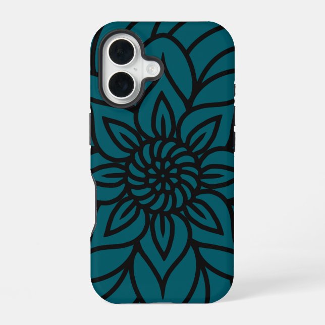 Para iPhone 16 Funda de teléfono con diseño de mandala (Reverso )