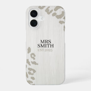 Para iPhone 16 Funda de teléfono con impresión de leopardo person