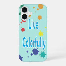 Funda de teléfono con salpicaduras de pintura mode