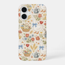 Funda de teléfono Cottagecore de ganso vintage