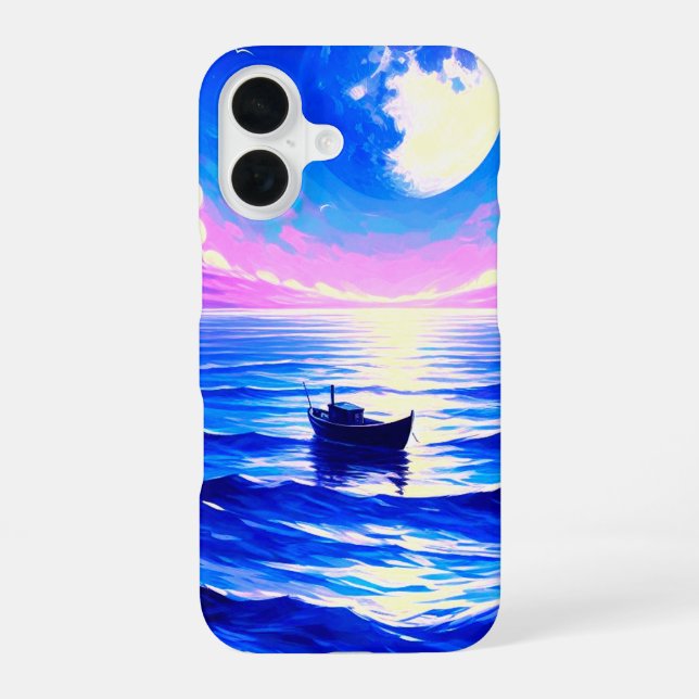Para iPhone 16 Funda de teléfono de barca (Reverso )