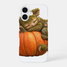 Funda de teléfono de criatura de musgo de fantasía