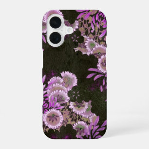 Para iPhone 16 Funda de teléfono de Crisantemo Japonés   Púrpura 