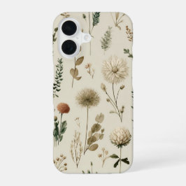 Para iPhone 16 Funda de teléfono de flores silvestres y hierbas b