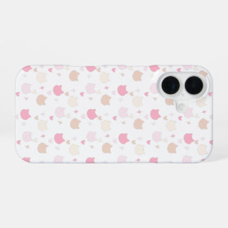 Para iPhone 16 Funda de teléfono de gatito kawaii rosa pastel con